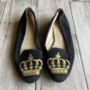 Stubbs & Wootton linen slippers. Size 7.5